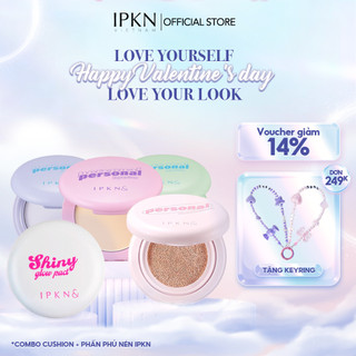   Tặng Keychain Combo Cushion Kiềm Dầu Personnal Và Phấn Phủ Nén IPKN Personal Perfume Powder Pact 
