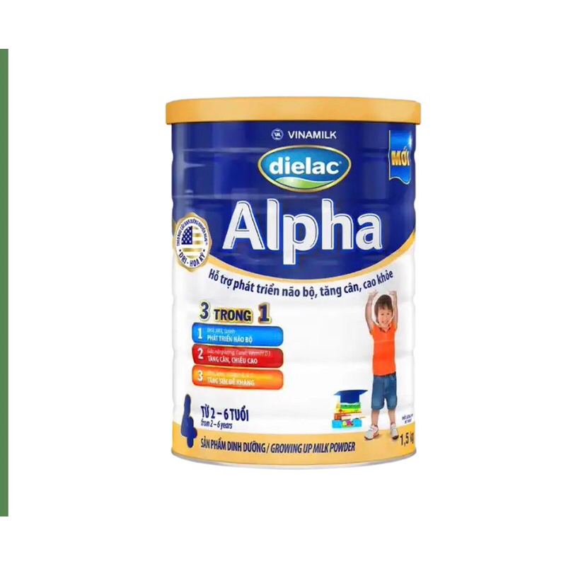Sữa bột Dielac Alpha số 4 1500g date mới