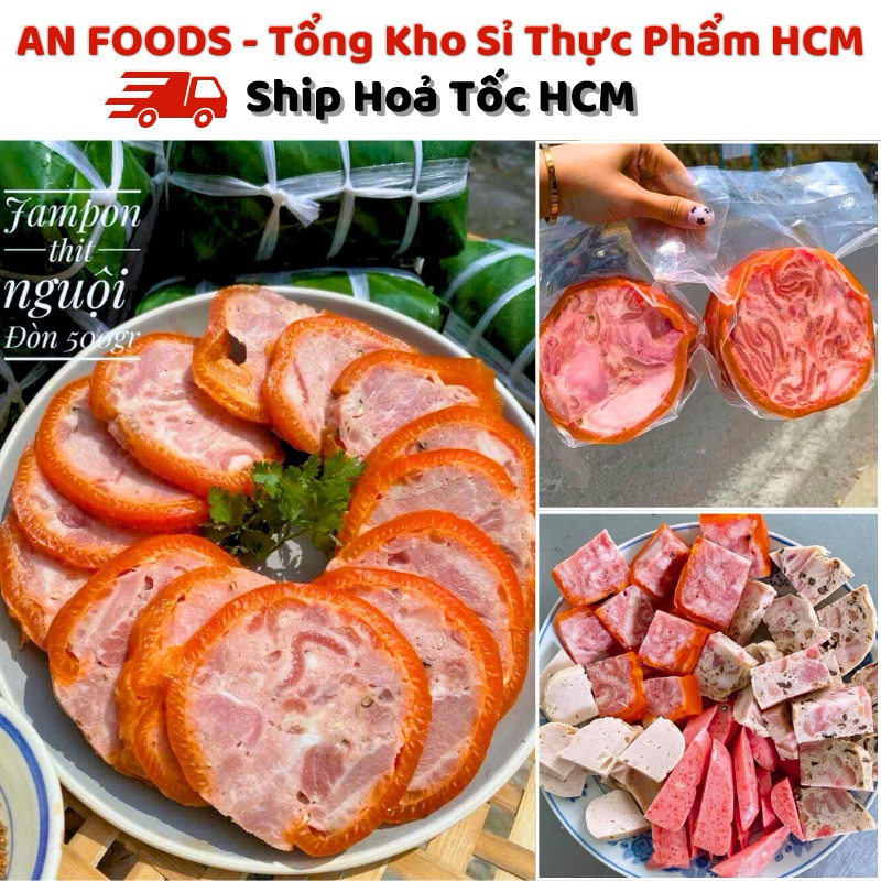 [Hoả Tốc HCM] Jambon Da Bao Đỏ 500g - Thịt Nguội - Dăm Bông - Da Bao Đỏ - Chất Lượng Nhất - AN FOODS
