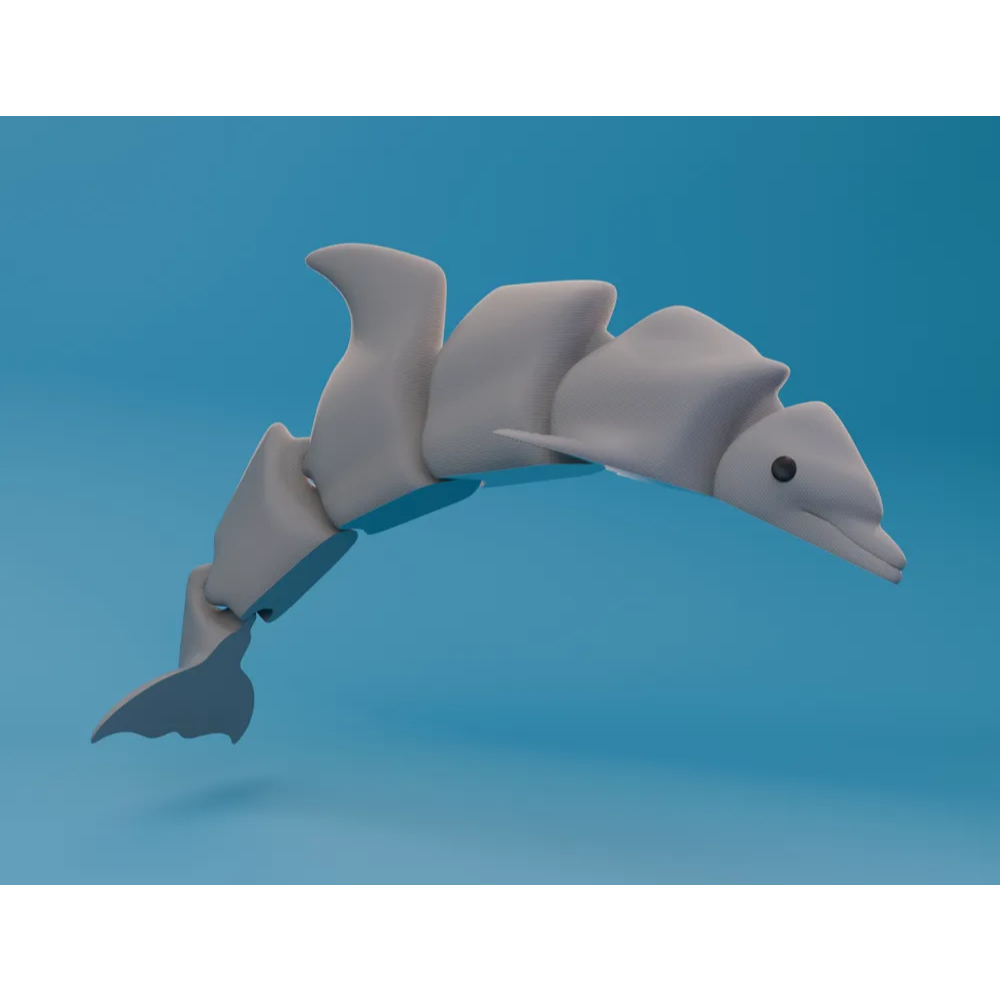 Mô hình đồ chơi Cá Heo in 3D, mô hình cá mập, cá mập baby shark