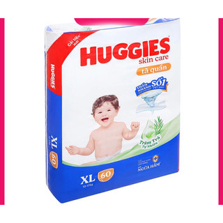 Tã quần Huggies Size Xl60 cho bé - ngừa hăm,hương trà
