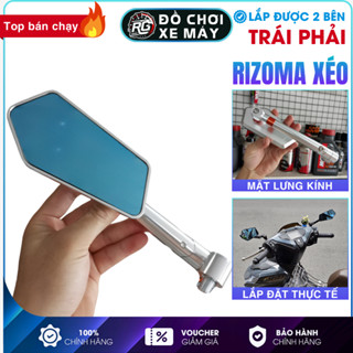 Gương Kính Chiếu Hậu Rizoma Xéo - Gương Xe Máy Nhôm CNC Loại 1 - 1 Cái Gương Xe AB, Sh, Vario, Vespa