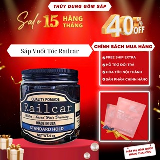 Sáp vuốt tóc Railcar Quality Pomade 100gr tạo kiểu giữ nếp cho tóc. HÀNG CHÍNH HÃNG