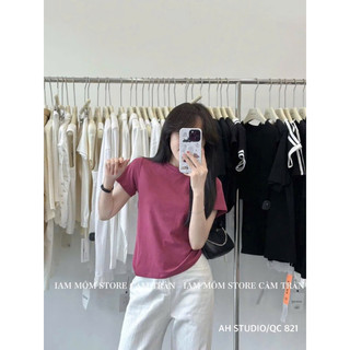 Áo phông trơn dáng vừa