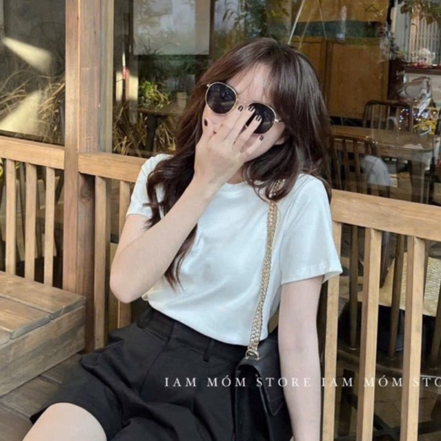 Áo phông trơn dáng vừa