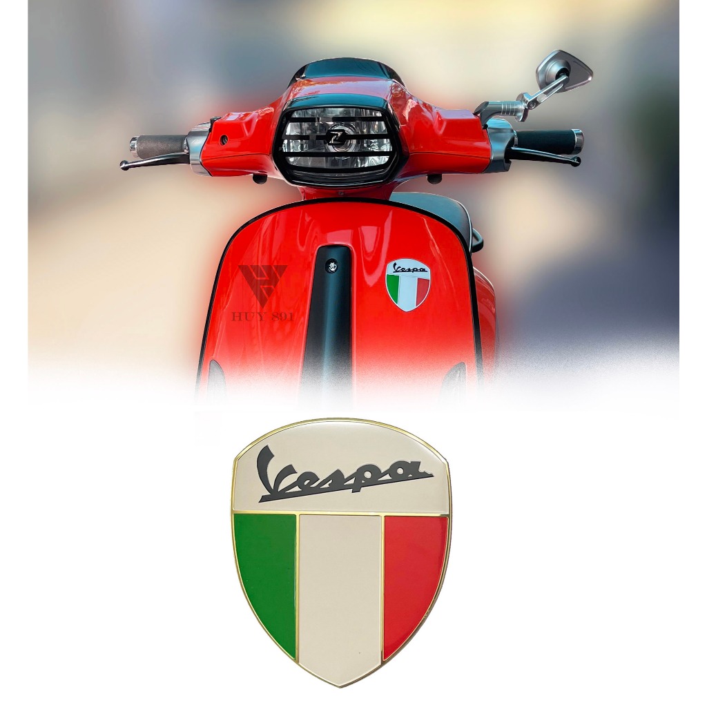 Logo nhôm Vespa Italy