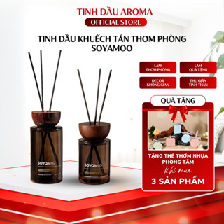 Tinh dầu khuếch tán thơm phòng SOYAMOO mùi Agarwood Gỗ trầm hương 180ML - Mùi Abies Linh Sam 110ml