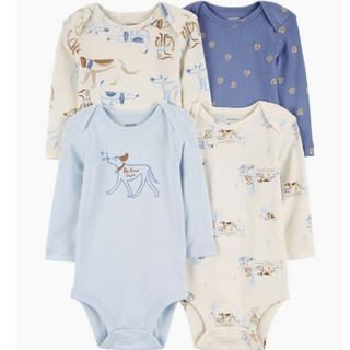 [12-24m] Body Chip TAY DÀI Cotton Mềm Mịn, Co Giãn, Thấm Hút Tốt Cho Bé 10-13kg - Hàng Xuất Dư