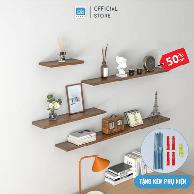 [Mua từ 2 giảm đến 50%] Kệ Thanh Ngang Treo Tường Trang Trí Rộng 20cm, Dày 17mm SIB Decor