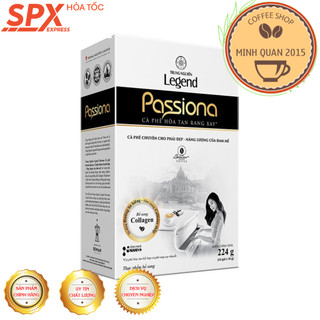   Combo 10 hộp  Cà Phê Passiona Hòa Tan 4in1 hộp 14 gói 16gr - Cà Phê Dành Cho Phái Đẹp 
