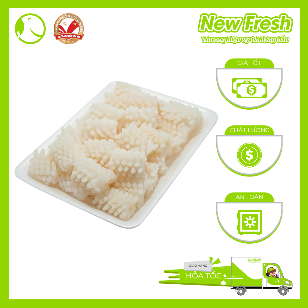 [Giao nhanh HCM] Mực Ống Cắt Hoa - Túi 1Kg