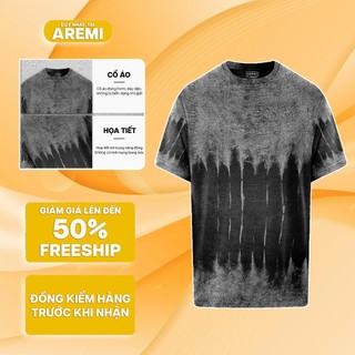  Áo thun nam WASH chính hãng AREMI vải cotton cao cấp co giãn mềm mịn chuẩn fom regular fit ATS0021 
