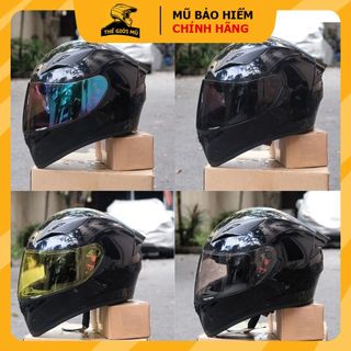 Mũ bảo hiểm fullface Royal M138 đen bóng,nón bảo hiểm trùm đầu royal chính hãng,bảo hành 12 tháng