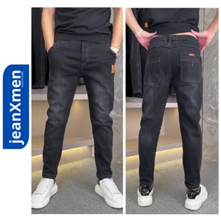   J06  Quần jean nam lưng thun chất co giãn dày dặn mặc thoải mái phong cách phù hợp đi học đi chơi đi làm 