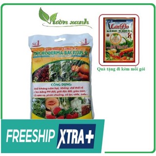 Trichoderma bacillus 1kg ủ phân chuồng, rơm rạ, rác hữu cơ thành phân bón hữu cơ, đối kháng nấm bệnh