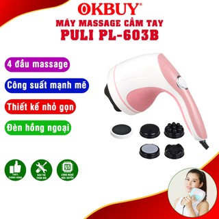 Máy massage cầm tay hồng ngoại 4 đầu puli pl-603b | okbuy