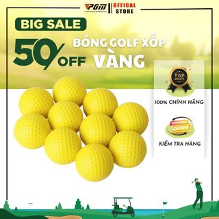  Bóng Golf Xốp PGM Bóng Golf Luyện Tập Trong Nhà Bóng Golf Xốp Vàng Chất liệu EVA Cao Cấp Cực Nhẹ 