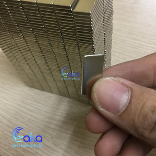 Set 2 Nam châm đất hiếm 20x10x2mm Dẹp hình chữ nhật