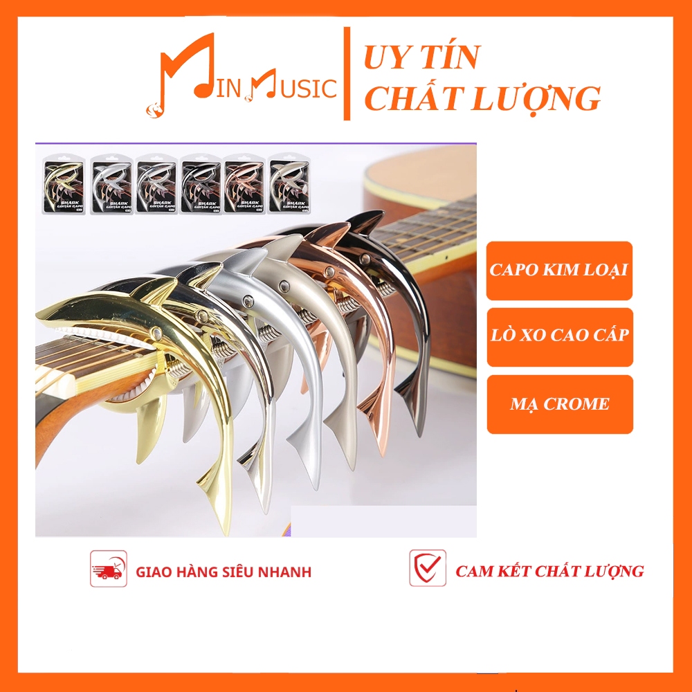 Capo Đàn Guitar Cá Mập ( kẹp classic ,acoustic )
