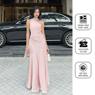  Chân Váy Vạt Xéo La Boutique Lụa Đanh Cao Cấp Nữ-V018 