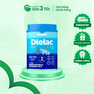Sữa Bột Vinamilk Dielac Grow Plus 1+ Sữa Non HMO Cho Trẻ 1-2 Tuổi, 2+ Cho Trẻ Trên 2 Tuổi (850gr)