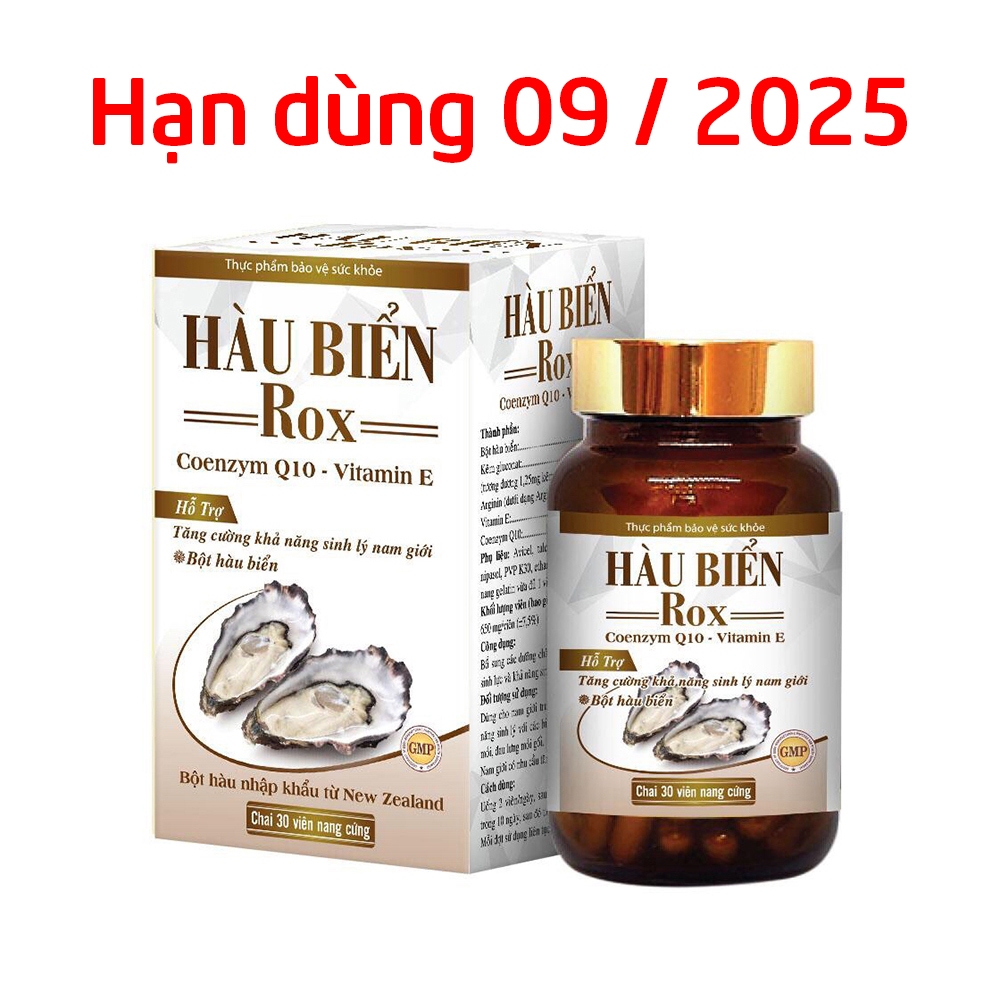 Tinh Chất Hàu Biển ROX  tăng cường sinh lý nam giới, bổ thận, tráng dương - Hộp 30 viên [Hàu Biển ROX Trắng]