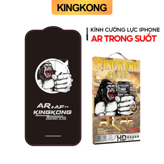 Kính cường lực iPhone KINGKONG AR Full màn hình trong suốt cho ip Xr Xs max 11 12 13 14 15 16 Promax