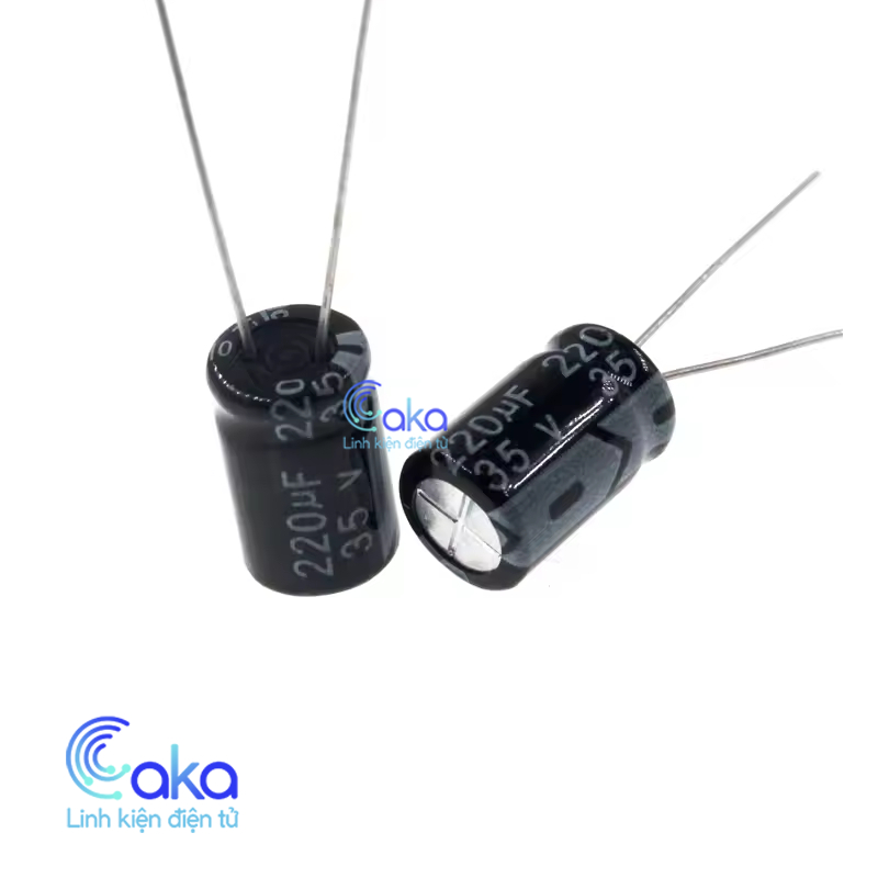 Set 10 Tụ hóa 35V 220uF 2 chân xuyên lỗ