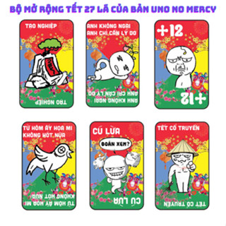 Bài UNO No mercy mở rộng phiên bản tết (27 lá mới) - Kịch tính, bất ngờ, hỗn loạn, tương tác hơn