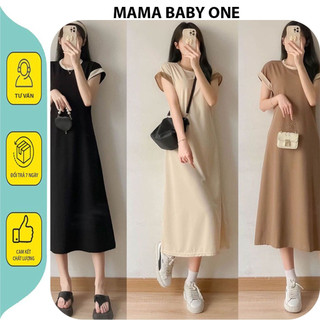 ĐẦM VÁY BẦU MÙA HÈ V697 MẶC ĐI LÀM - VÁY BẦU XINH DÁNG SUÔNG TAY HẾN CỔ TRÒN TIỂU THƯ SANG CHẢNH PHONG CÁCH HÀN FRESIZE