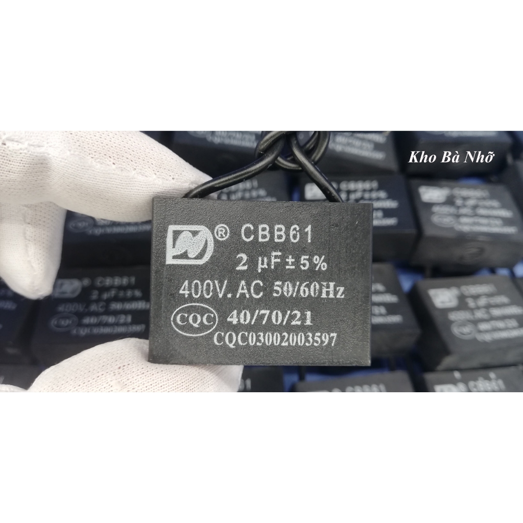 Combo 5 Tụ quạt 2uF - CBB61 400VAC