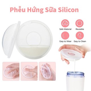  Phễu hứng sữa silicon an toàn cao cấp giúp hứng sữa khi đi ra ngoài dành cho mẹ nuôi con bú 