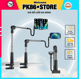 Giá đỡ ipad kẹp điện thoại lười đa năng treo đầu giường cạnh bàn để xem phim livestream quay hình video chụp hình