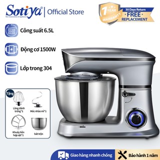 Máy nhào bột đánh trứng cỡ lớn đa năng bát inox lít trộn salad 3 trong 1 toàn tự động