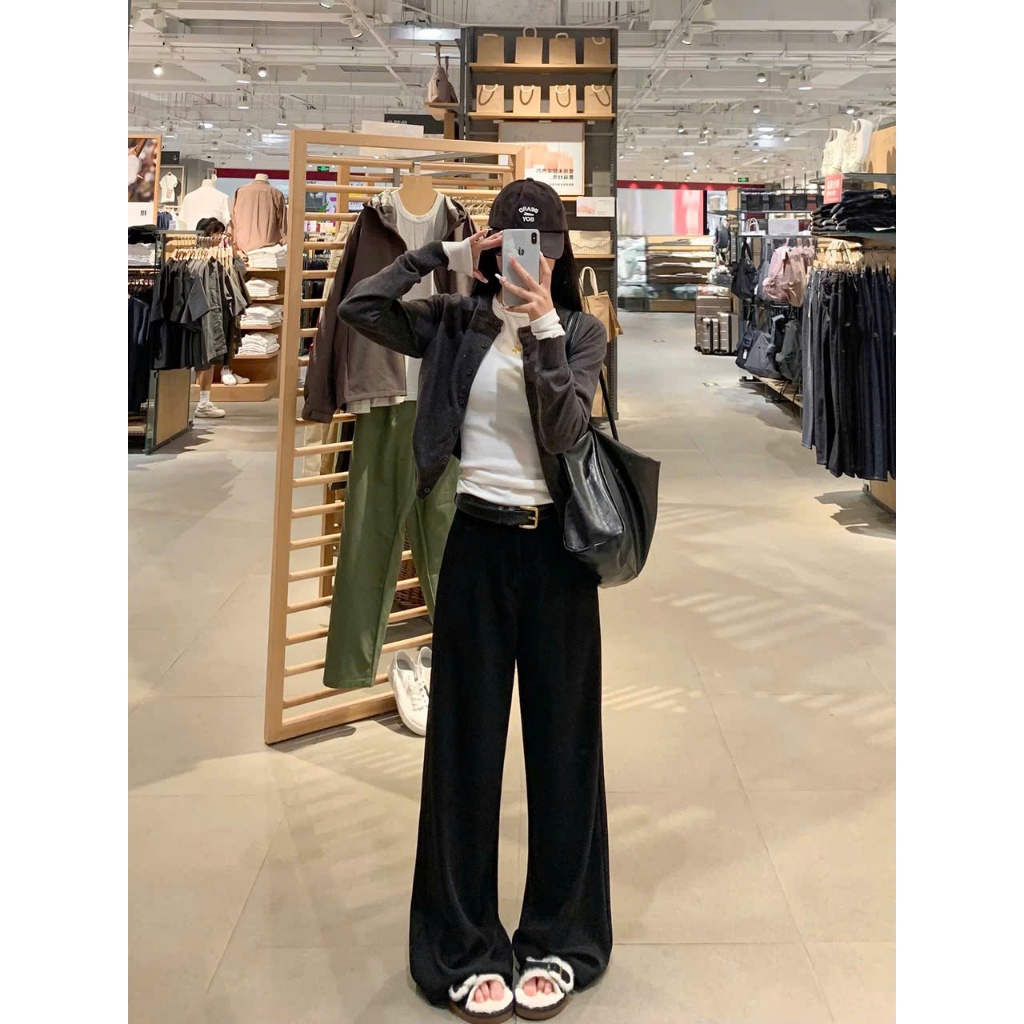 Quần vải ống rộng ROSA PANT, quần tây ống rộng dáng suông, cạp cao, DÀI 105cm, tôn dáng, đi học, đi làm công sở Q11 | BigBuy360 - bigbuy360.vn