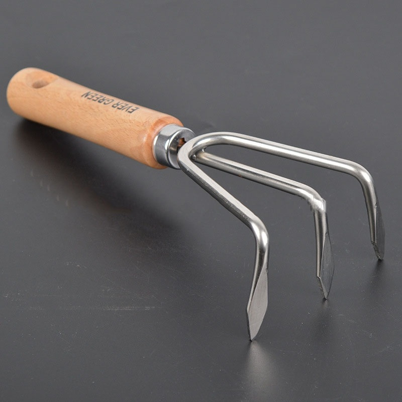 Cào xới đất inox cầm tay loại lớn LV024