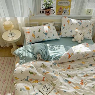 Bộ vỏ chăn ga gối cotton Icy LIDACO sợi cotton mềm mại mát lạnh êm ái từng giấc ngủ