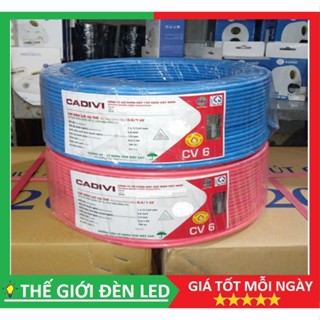 Dây điện đơn cuộn 100M CADIVI CV 4.0/ 5.5/ 6.0/ 8.0/ 10.0 chính hãng