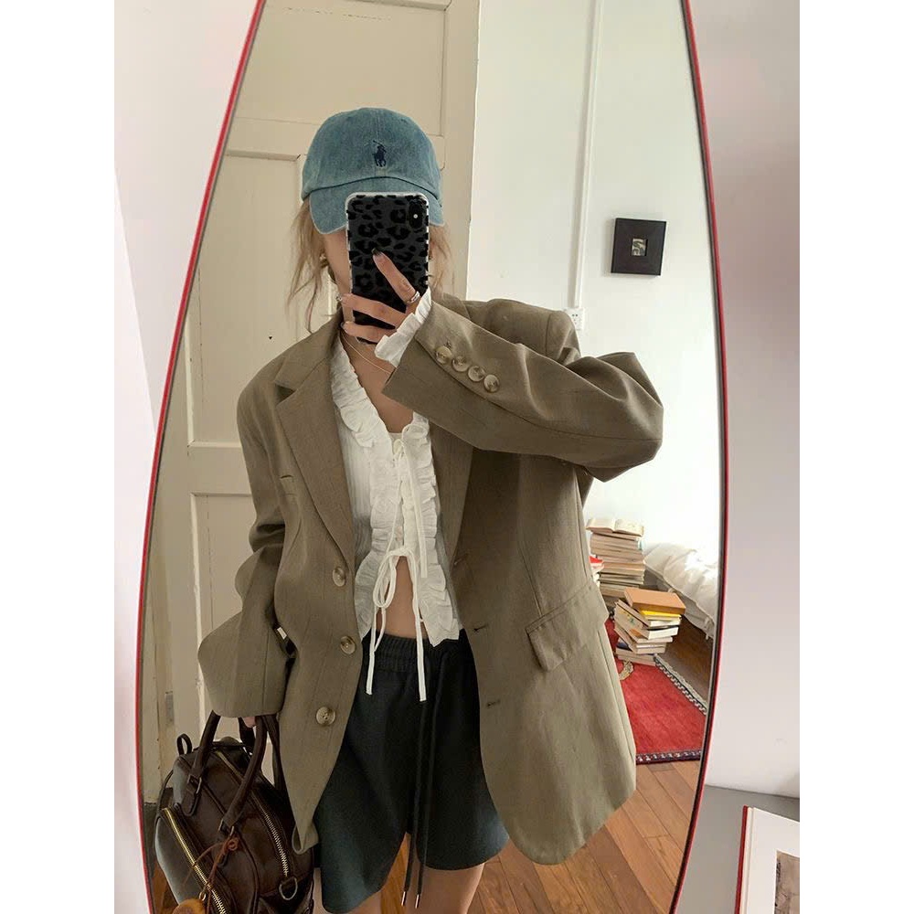 [S15] Áo sơ mi kiểu cổ chữ V viền bèo Yummy kiểu Pháp, Sơ mi dài tay thắt nơ trắng dịp hàng ngày | BigBuy360 - bigbuy360.vn