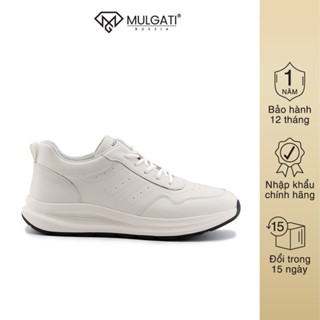  Giày Sneaker Da Bò MULGATI UrbanSport Trắng Hiện Đại Sang Trọng Cao Cấp - A6823 