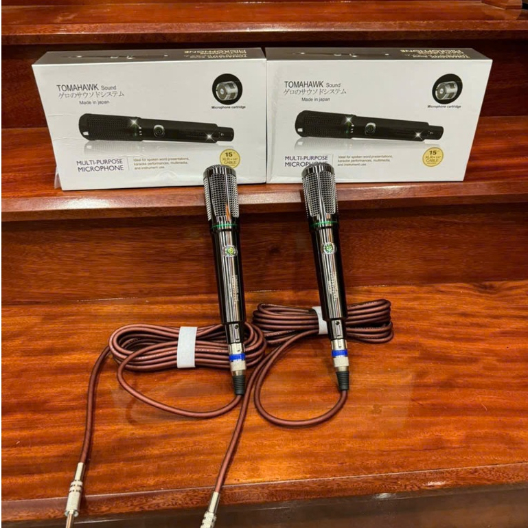 Micro Karaoke Có Dây TOM AHAWK, Mic Hát Nhẹ Tiếng Trong Dùng Cho Dàn Karaoke