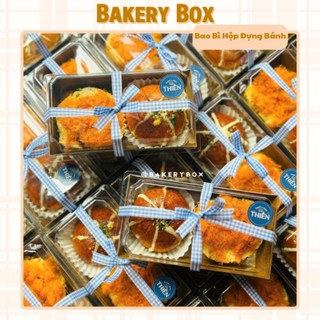 100 Hộp Giấy Nâu Kraft Chữ Nhật Đựng Mochi, Tiramisu, Crepe Pudding (E1685)