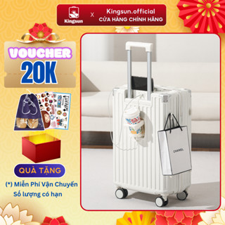 Vali Du Lịch Khóa Kéo Kingsun 218/219/302 Size 20/24/28 Nhựa ABS+PC Cao Cấp  Bảo Hành 5 Năm