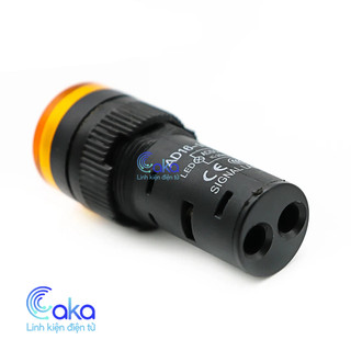 Đèn báo pha tủ điện tín hiệu ad16 16mm Đỏ Xanh lá Vàng Bóng đèn LED 20mA