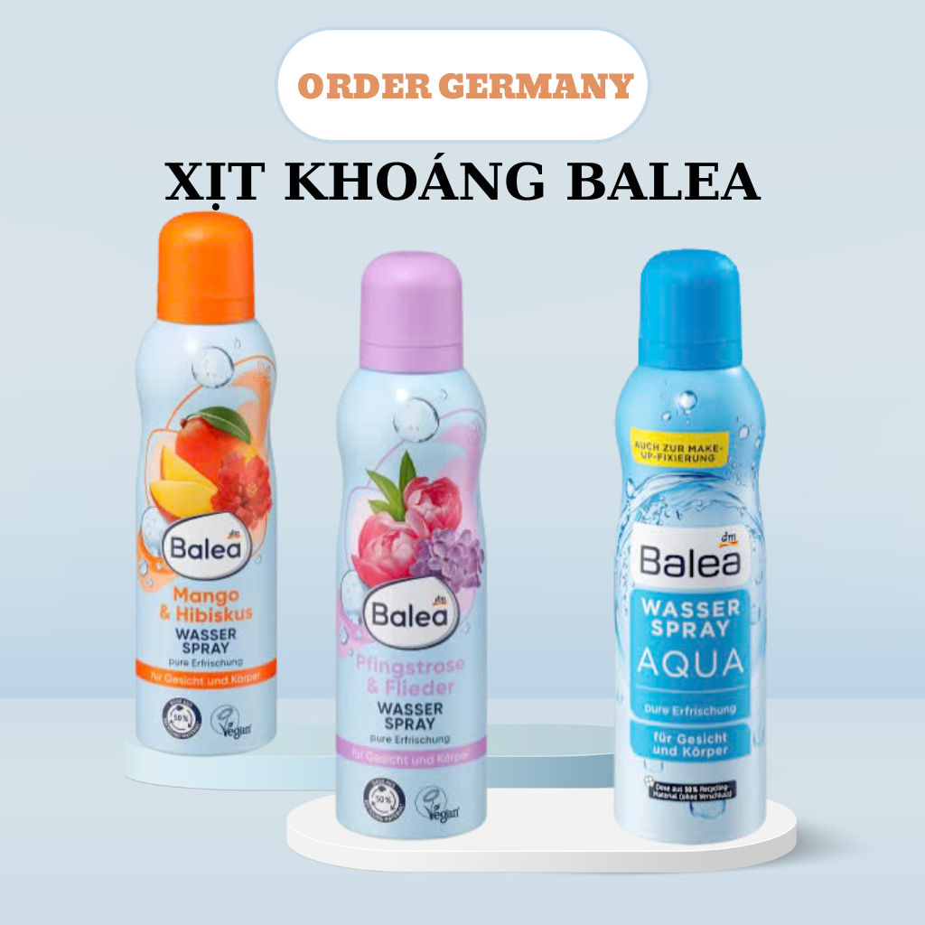 Xịt Khoáng Balea Aqua Cấp Ẩm 75ml Và 150ml Date Mới Đủ Bill-Đức