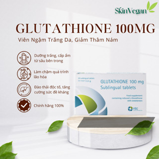 Viên Ngậm Trắng Da Dưới Lưỡi Glutathione 100mg Nhập Khẩu Italy (1Hộp-5Vỉ/30 viên)