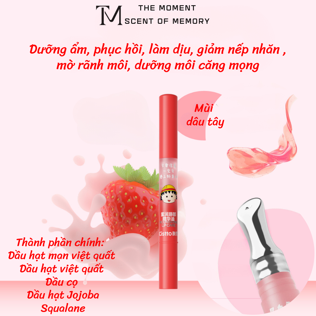 Dưỡng môi mềm ẩm làm mềm môi dưỡng môi căng mọng