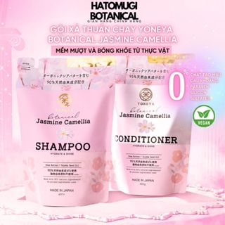 Gội Xả Yoneya Botanical Jasmine Camellia Hydrate & Shine Phục Hồi Hư Tổn 400g