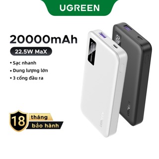 Pin dự phòng UGREEN 20000mAh/10000mAh PD20W Sạc nhanh cho điện thoại Android|Bảo hành 18 tháng