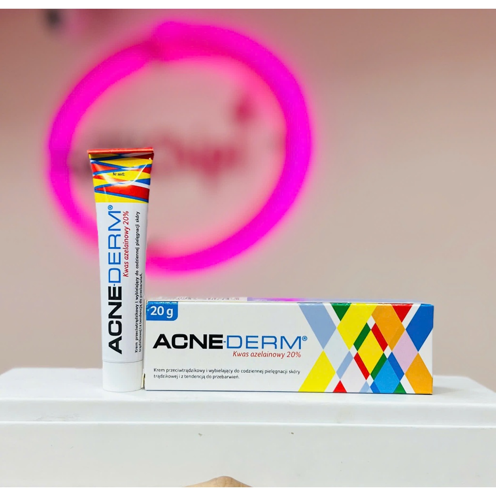 Kem giảm mụn Acne Derm - Acnederm Azelaic Aicd 20% làm trắng da 20g